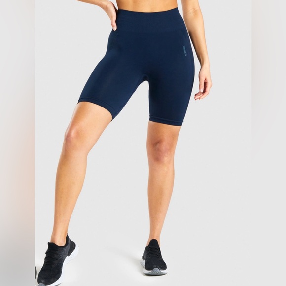 Gymshark Pants - Gymshark Flex Cycling Shorts - Navy